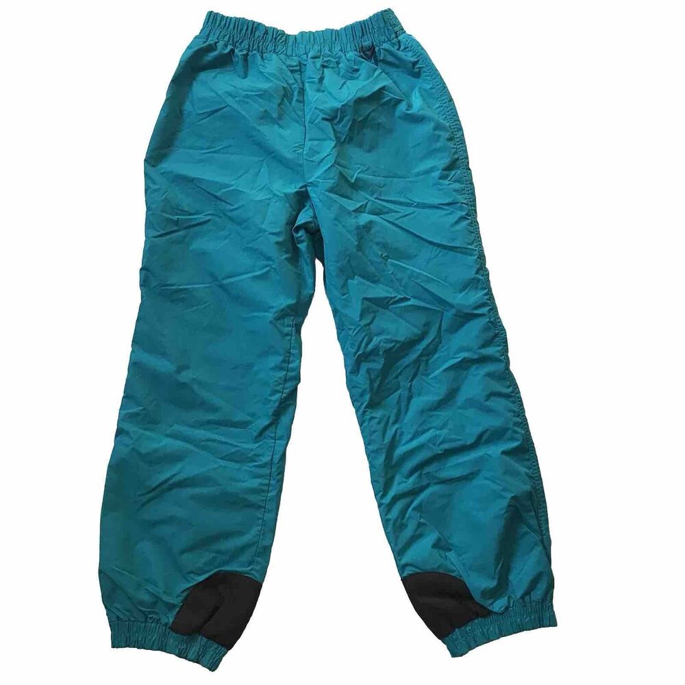 VTG Y2K Columbia Snow Pants Womens L Blue Softshell Winter Ski Snowboarding EUC